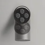 Душевая лейка Antonio Lupi Azimut D80мм, графит (AZIMUT Graphite) - Фото 2